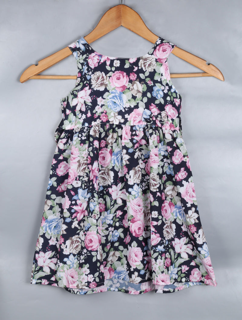 MYY A-Line Minimax Fit and Flare Floral Printed Sleeveless Frock
