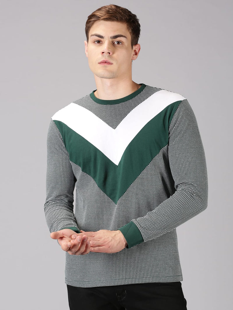 Decor Longline Color Blocked Mens Sweatshirt