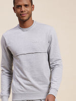 Men's Grey MASCLN Puff Print Sweatshirt