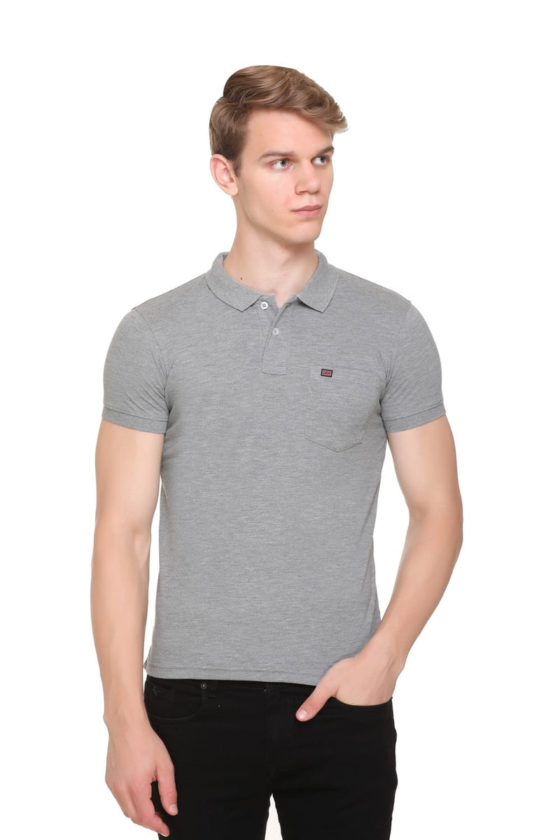 Polo Neck Basic T-Shirt Blanche Pack Of - 3