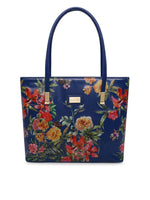 Kleio Boho Floral Printed Zipper Tote Shoulder Handbag For Women/Ladies