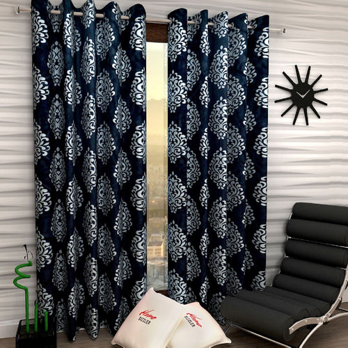 Home Sizzler 2 Piece Fort Eyelet Polyester Curtain Set