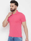 Pure Cotton Pink Polo T-shirt