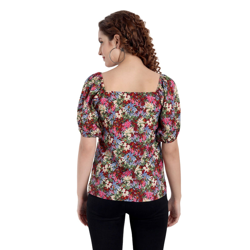 Women Summer Collection Printed Assorted Sleeves Top