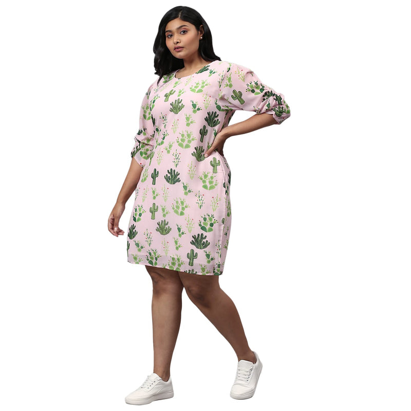 Instafab Trusted Plus Size Women Floral Design Stylish Casual Dresses