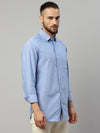 Rodamo Blue Slim Fit Shirts
