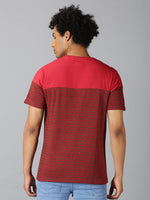 Men T-Shirt Stripes Cotton Dazzling