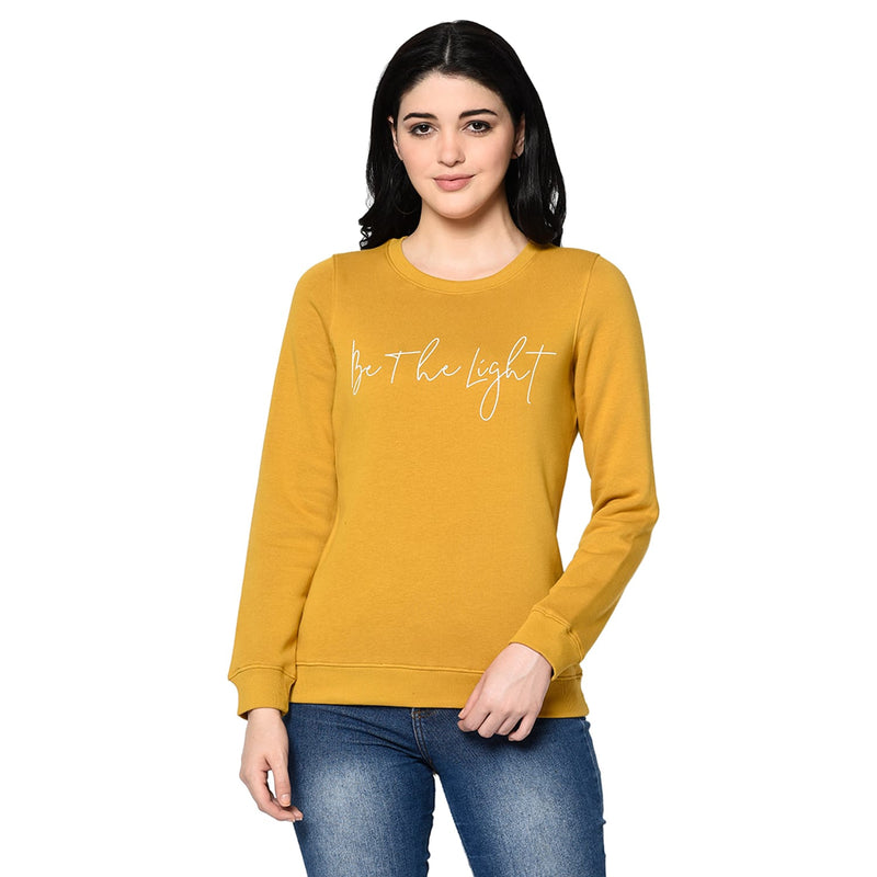 Trufit Mustard Women's Full Sleeve Sweatshirt