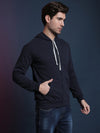 Campus Sutra Bull Inc Men Zipper Solid Full Sleeve Stylish Casual Hooded Sweatshirts