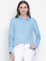 Windful Blue Trendy Women Shirt