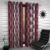 Home Sizzler 2 Piece Eyelet Sky Polyester Curtain Set