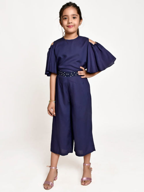 Jelly Jones Navy culotte with cold shoulder top