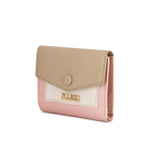 Kleio Designer Connection Mini Trifold Wallet With Multi Pockets