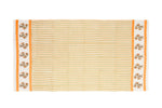 Abeer Pure Cotton Yellow Stripe Handblock Printed Unisex Adults Bath Towel -75 x 150 cm.