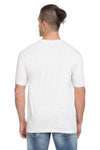 Fidato White Men's Half Sleeves Round Neck T-shirt