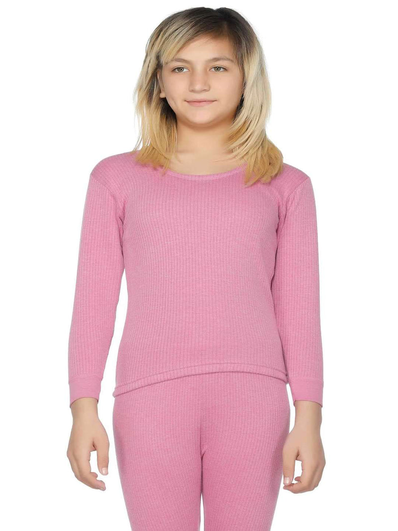 Thermals Unisex Top Round Neck Full Sleeves Solid Fuchsia