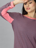 Women printed T- shirtRN 160gsm Pink