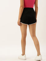 Women Jet Black Active Essential Shorts