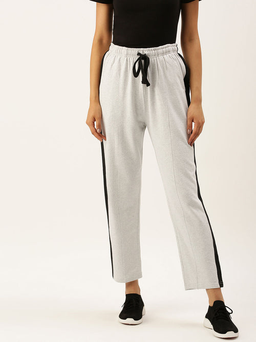 Women White Active Essential Track Pants