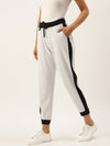 Women Off White Active Essential Track Pants