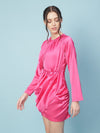 Oxolloxo Erotic Pink Elasticated Stunning Women Dress