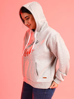 Instafab Go Tee Plus Size Women Printed Stylish Casual Hooded Sweatshirts