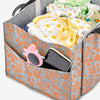 SuperBottoms Diaper Caddy | Diaper Organizer | Generously sized Diaper caddy organizer for crib | ( Coral Garden )