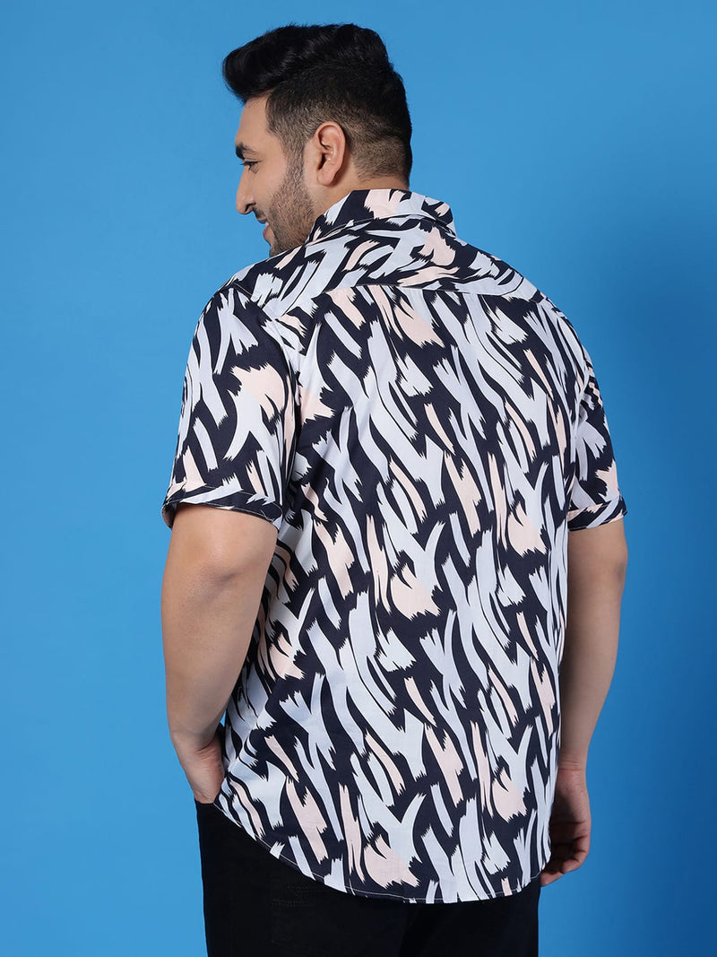 Instafab T-Shirt Shed Plus Men Graphic Design Stylish Half Sleeve Casual Shirts