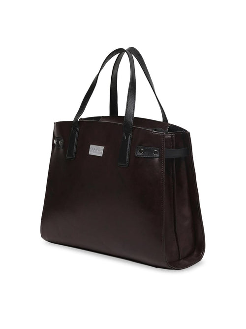 KLEIO Women Handbag for Girls Ladies (HO9005KL-DBR_Dark Brown)
