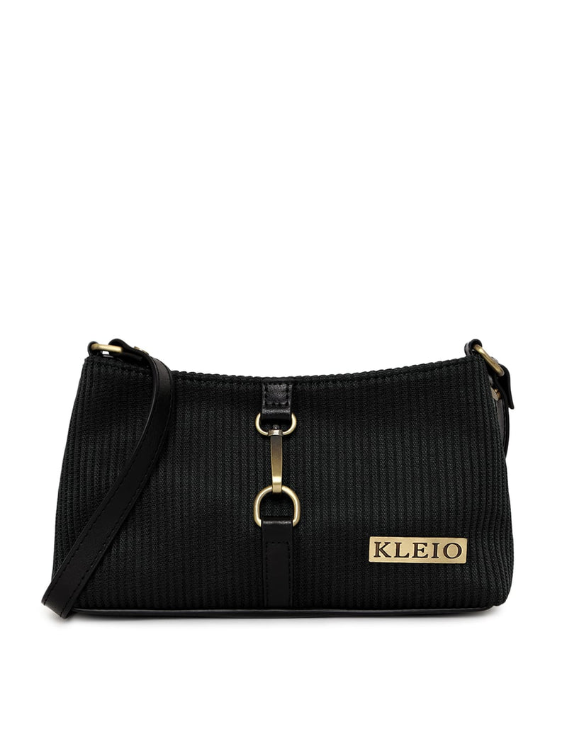 Kleio Heaven Classic Fabric Light Weight Short Sling Side Handbag for Women and Girls