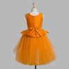 Toy Balloon Kids Rose Petals Yellow Hi-Low Skirt girls party wear dress
