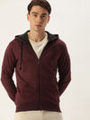 Men Solid Relaxed Fit Vibe Hoodie