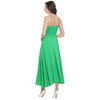 Aawari Rayon Front Open Gown For Girls and Women Green