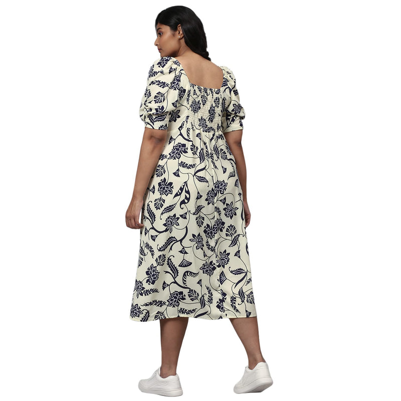 Instafab Shack Plus Size Women Floral Design Stylish Casual Dresses