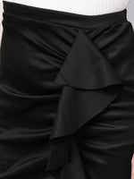 Solid Ruffle Skirt