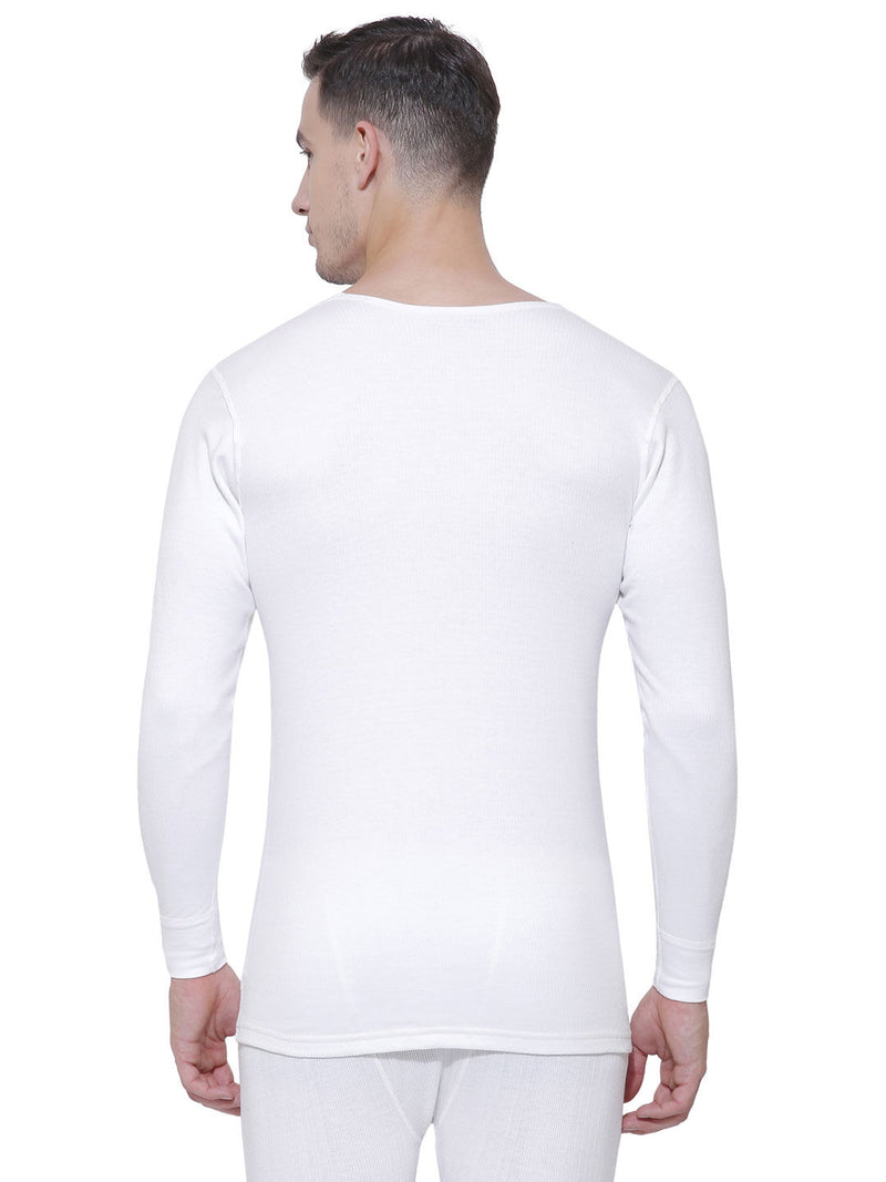 Bodycare Mens Thermal Tops Round Neck Full Sleeves Pack Of 1-White