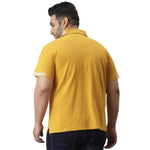 Instafab Designed Plus Men Solid Stylish Half Sleeve Casual T-Shirts