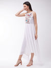Back In My Arms Embroidered Maxi Dress Off-White