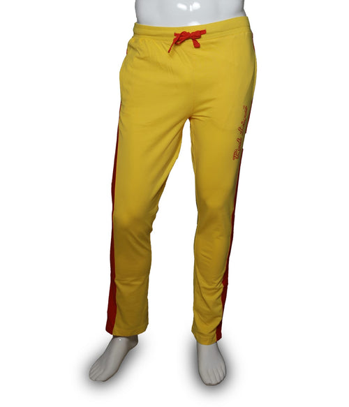 Redline Yellow Cotton Regular Fit Trackpant