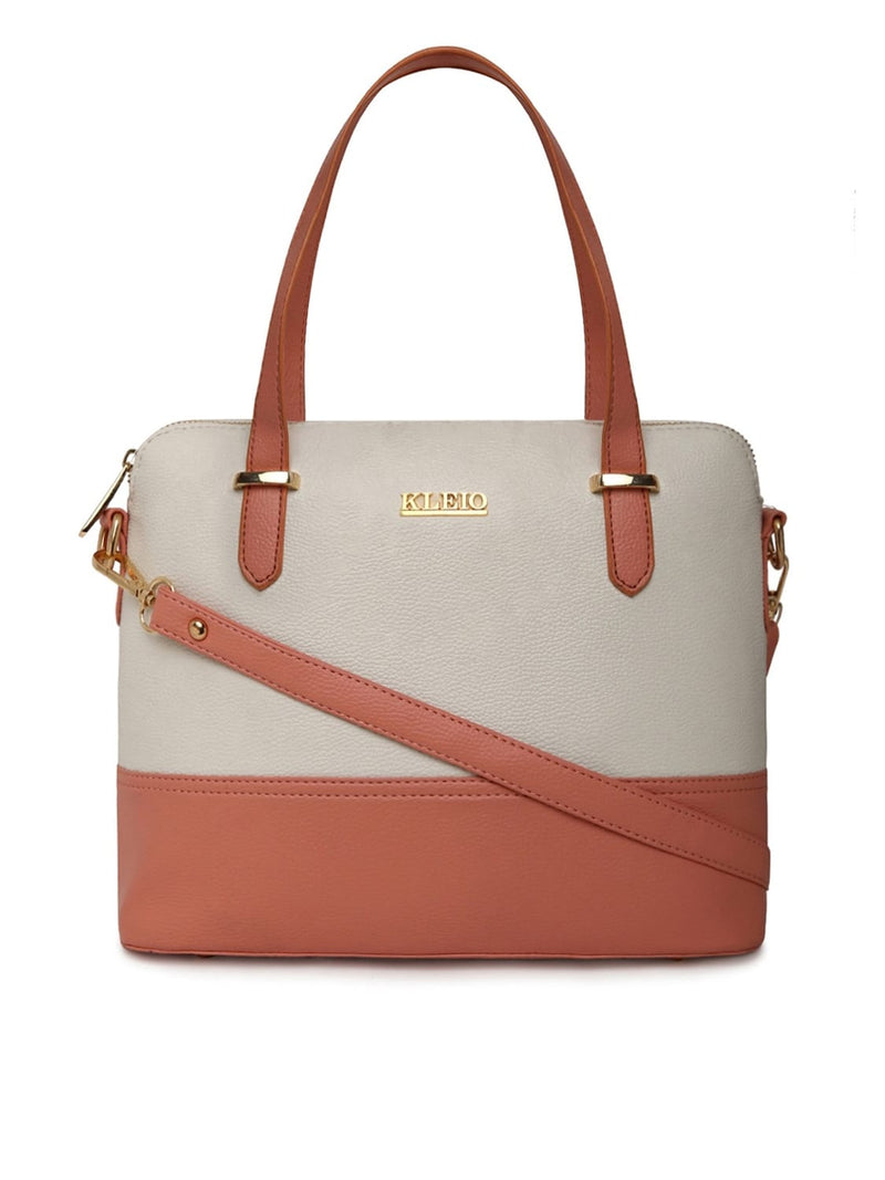 KLEIO Women's & Girls' Handbag (HO9003KL-PEWH_White)