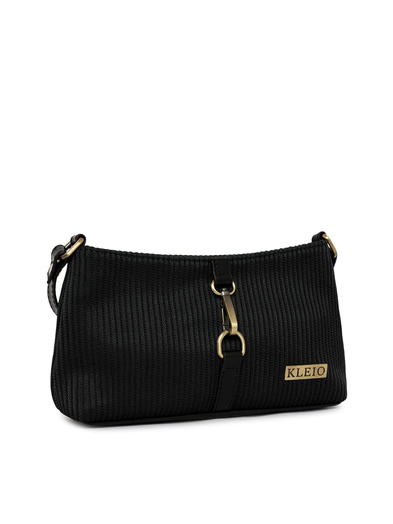 Kleio Heaven Classic Fabric Light Weight Short Sling Side Handbag for Women and Girls