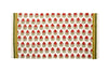 Abeer Pure Cotton Red Handblock Printed Unisex Adults Bath Towel -75 x 150 cm.