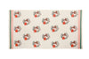 Abeer Pure Cotton Orange Handblock Printed Unisex Adults Bath Towel -75 x 150 cm.