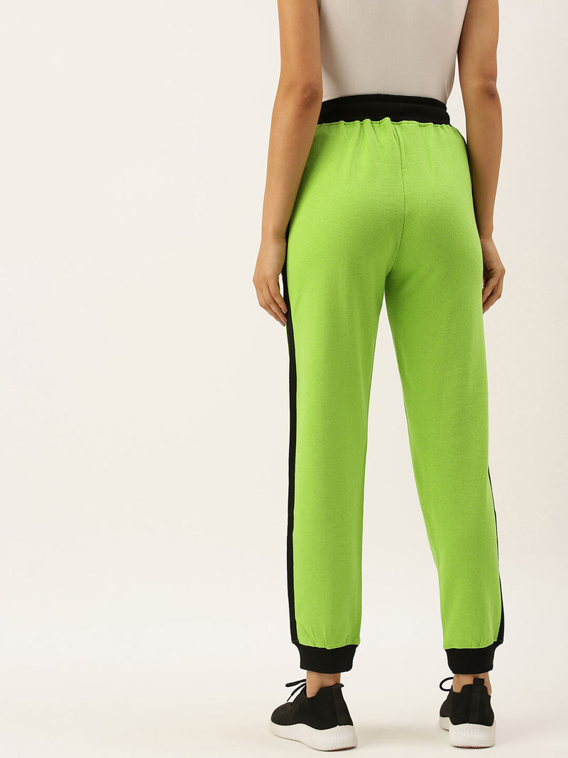 Women Lush Green Active Essential Track Pants