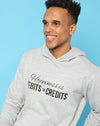 Campus Sutra Mens Grey Printed Sweatshirt With Hoodie Regular Fit For Casual Wear | Cotton Blend Fabric | Trendy Sweatshirt Crafted With Comfort Fit & High Performance For Everyday Wear