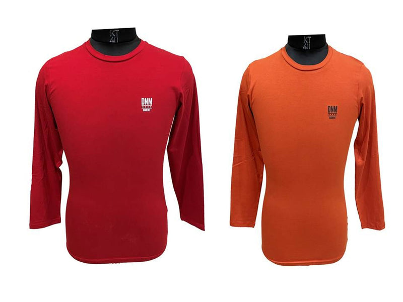 Round Neck Full Sleeve T-Shirt Vibrant Designs Pack Of - 12