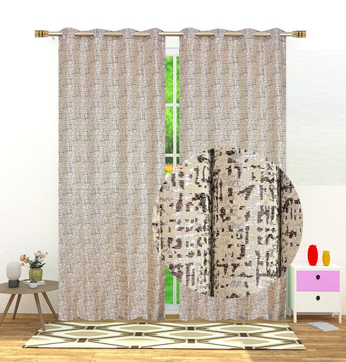 Home Sweet Home Candy Texture Curtain - Set of 2