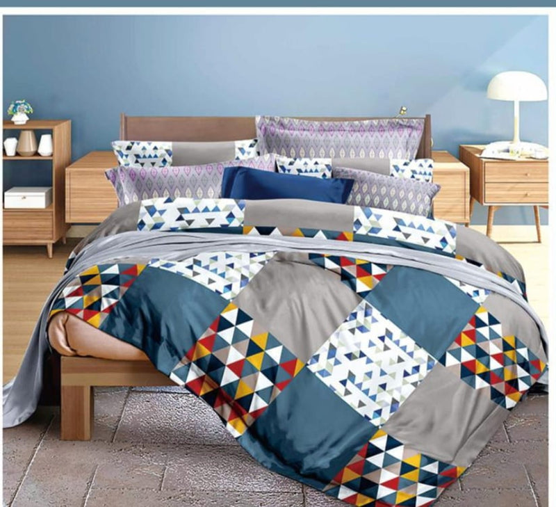 Saggi Fitted Serene Surroundings Bedsheet - 100% Cotton