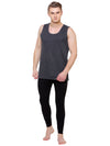 Bodycare Mens Thermal Tops Round Neck Sleeveless Pack Of 1-Charcoal Melange