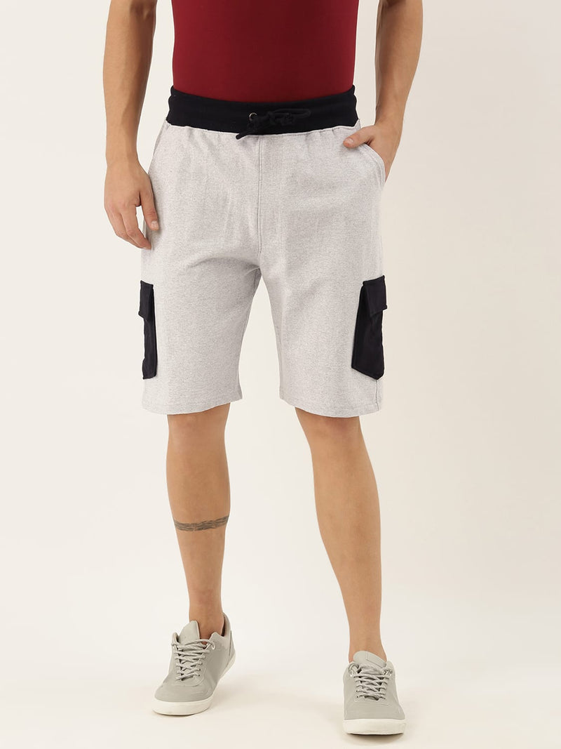 Men Solid Regular Fit Guide Shorts